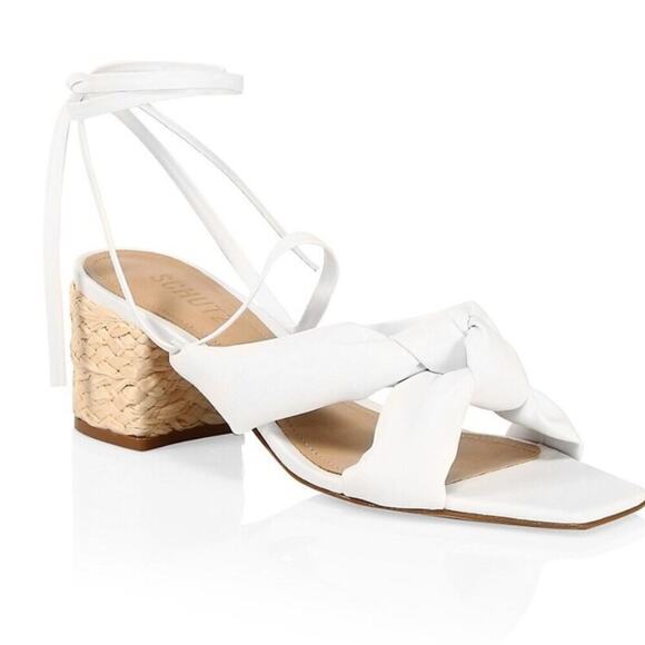 NEW Schutz Lewis Block Heel in White Size 9 - Picture 2 of 9